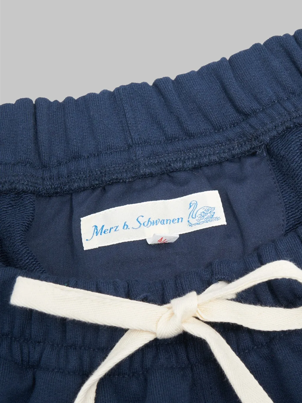 Merz b. Schwanen 356 12oz Loopwheeled Classic Fit Sweat Shorts Ink Blue