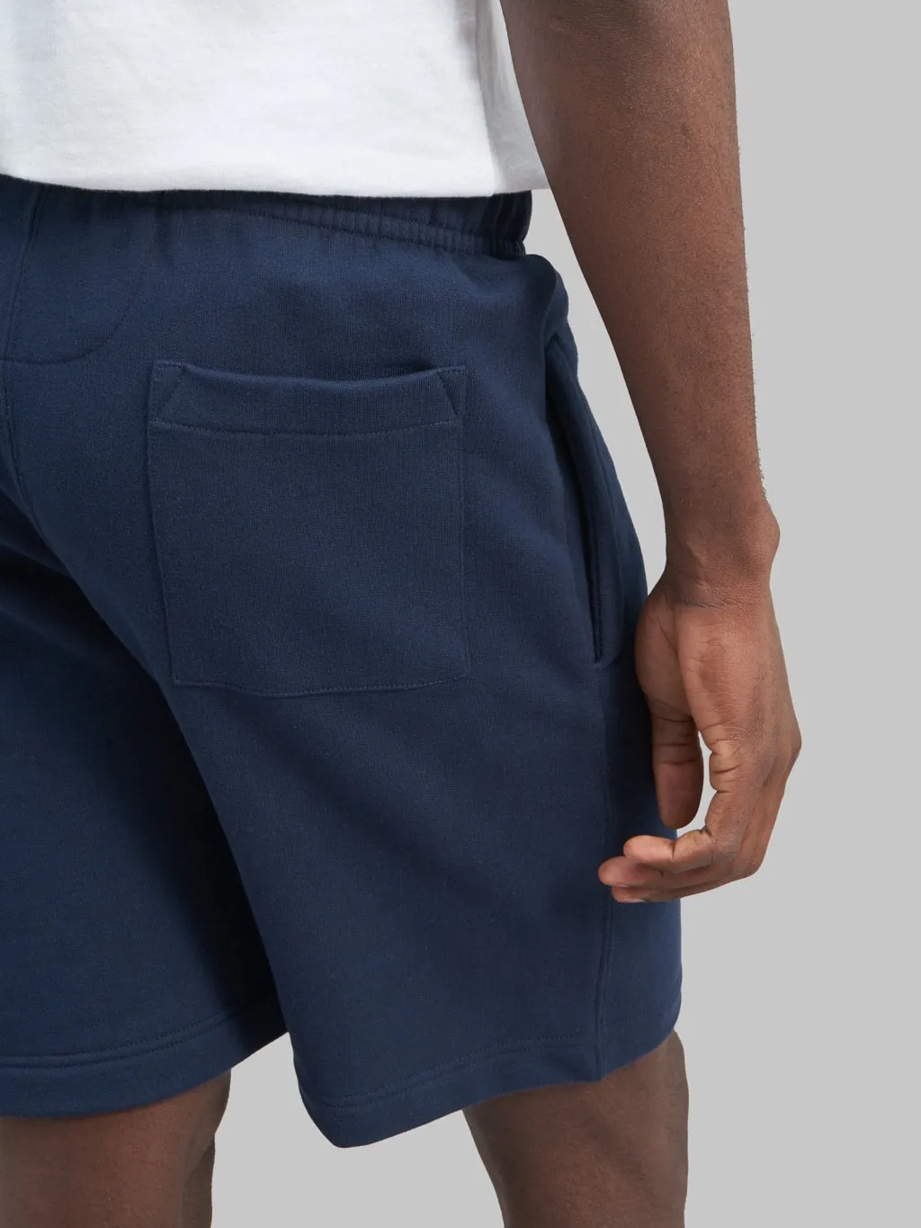 Merz b. Schwanen 356 12oz Loopwheeled Classic Fit Sweat Shorts Ink Blue