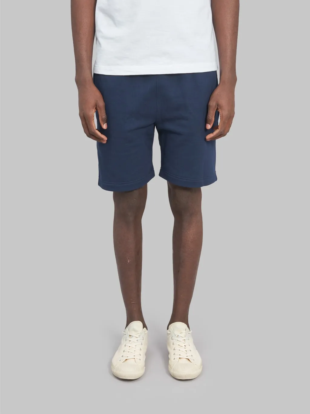 Merz b. Schwanen 356 12oz Loopwheeled Classic Fit Sweat Shorts Ink Blue