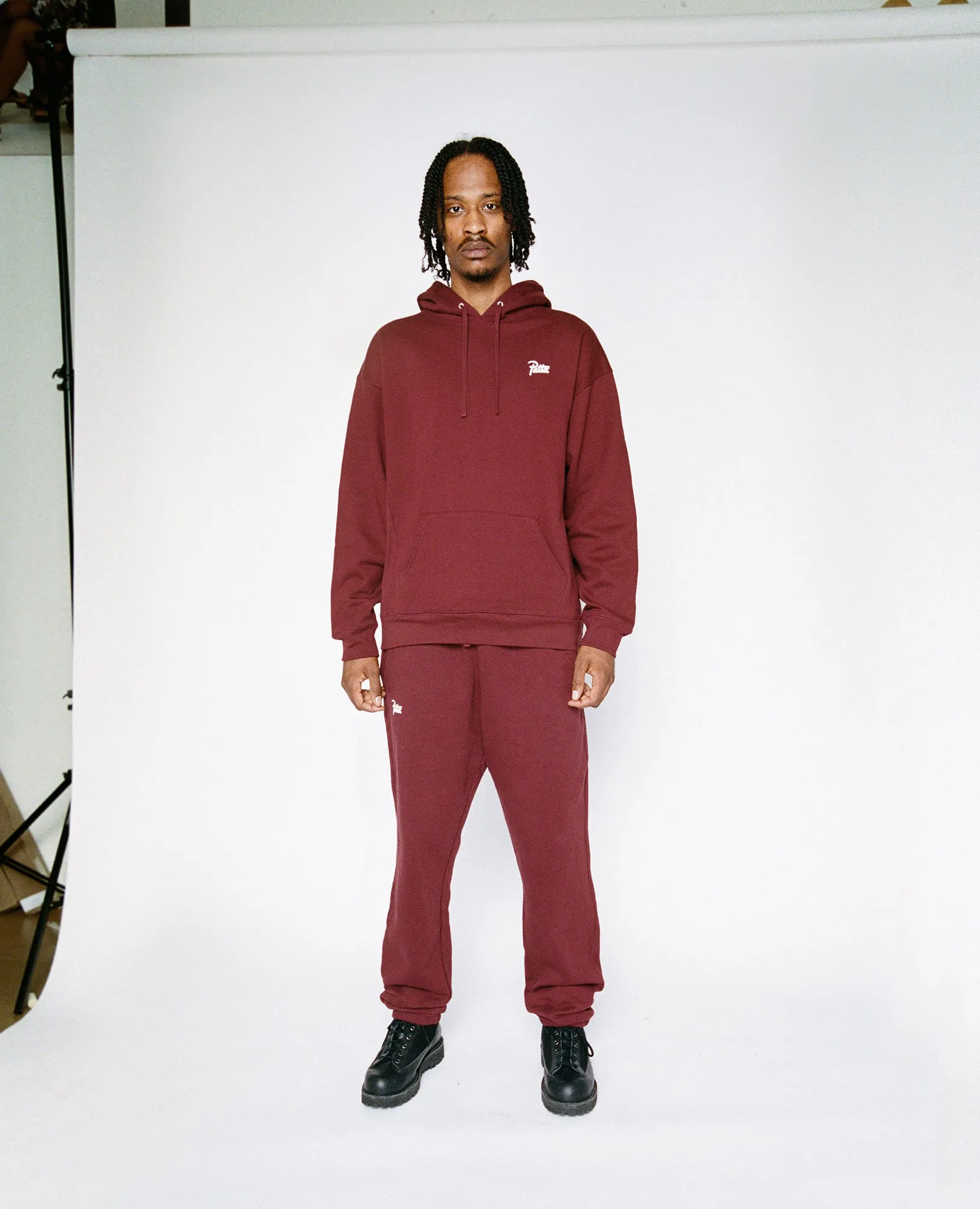 Patta Basic Hooded Sweater (Tawny Port)