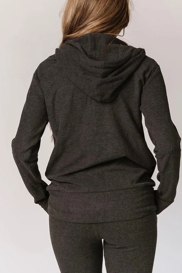 Performance Fleece HalfZip Hoodie - Stone