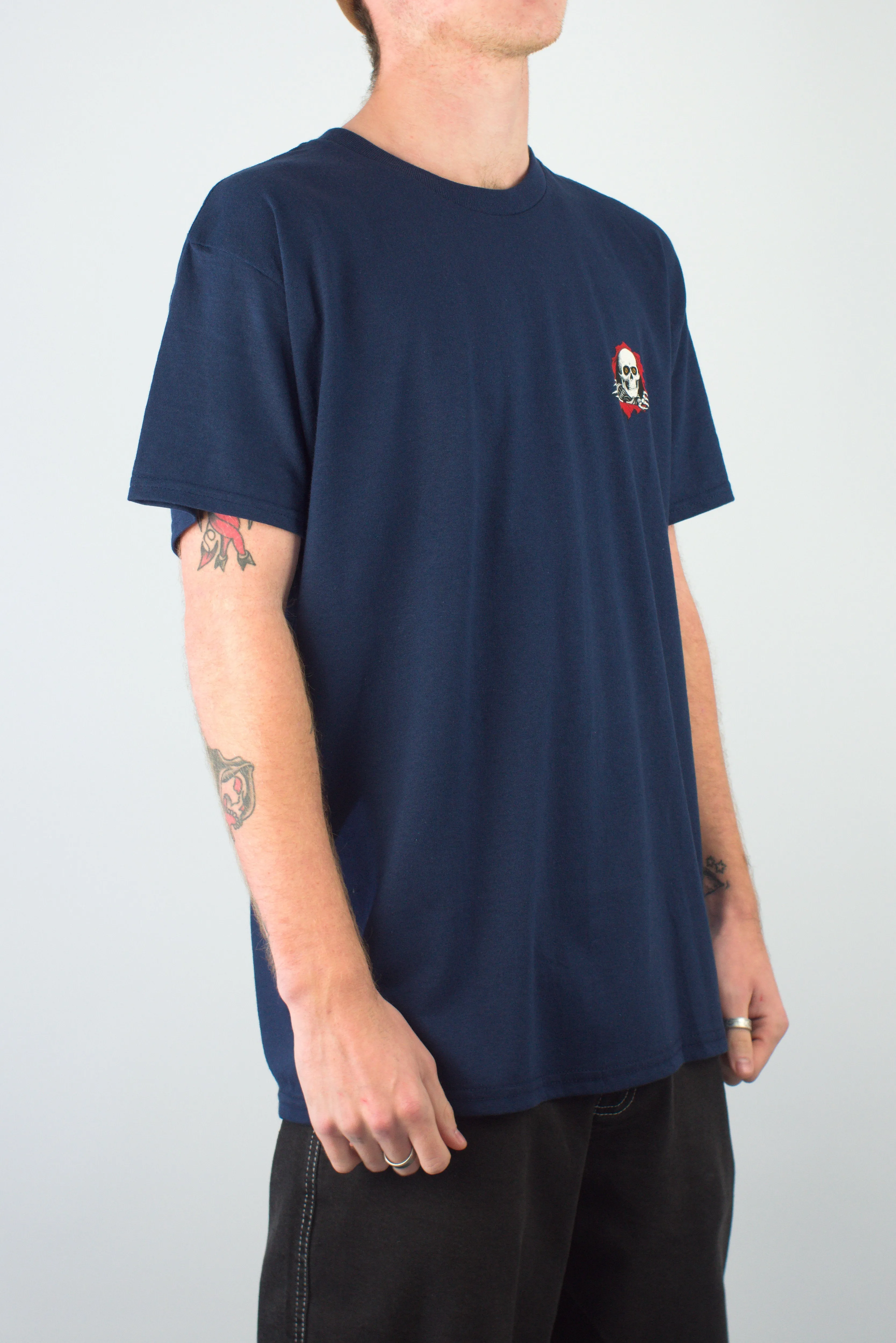 Powell Peralta - Support Your Local Skateshop - Tee - Heavyweight Cotton - Navy