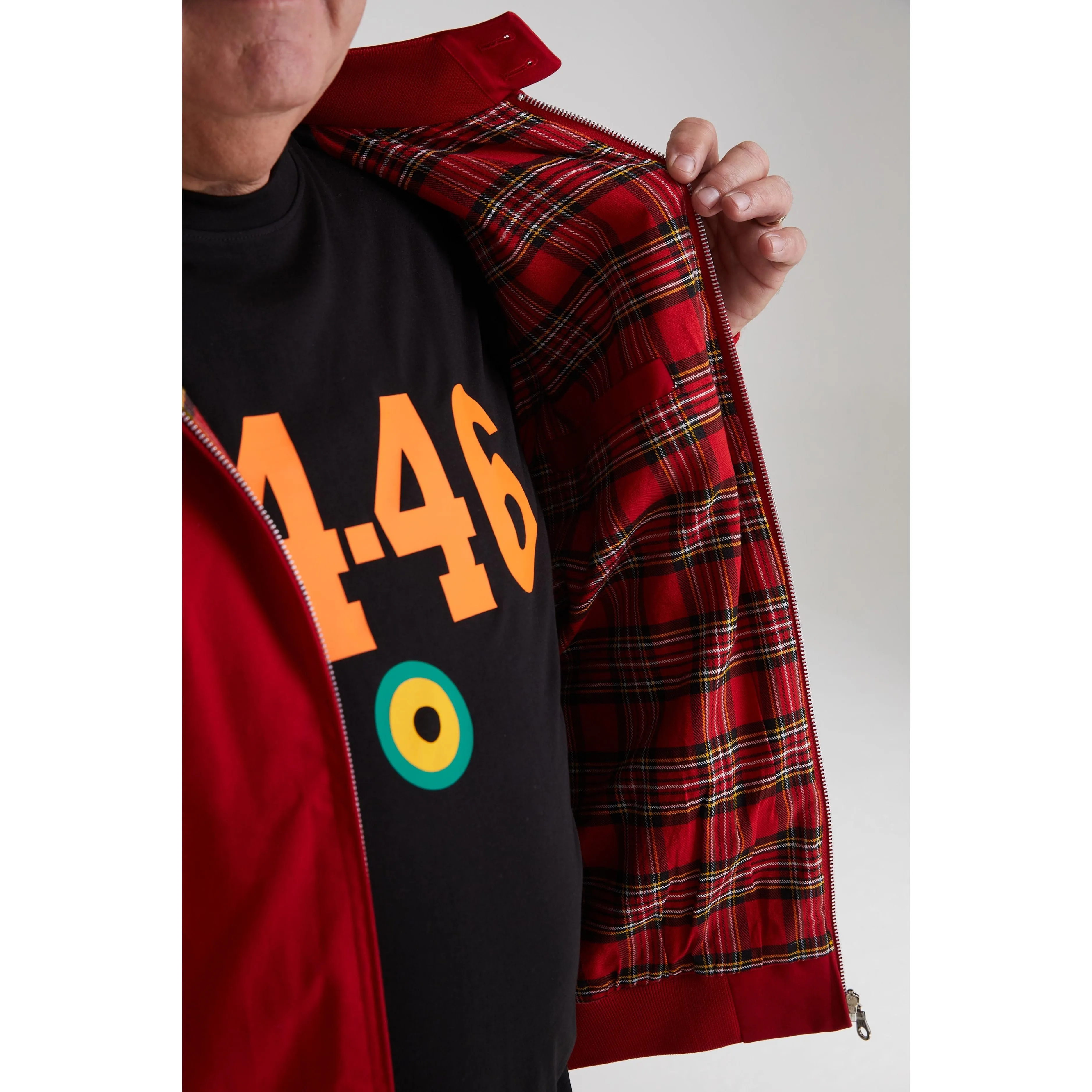 Real Hoxton - Men's Cherry Red - Harrington Jacket