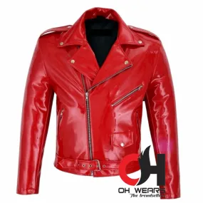 Red PVC Vinyl Jacket