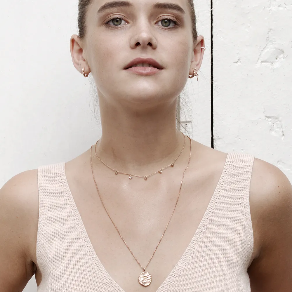 Shooting star Necklace (large) - silver