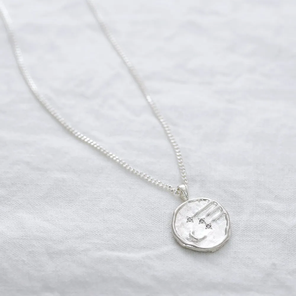 Shooting star Necklace (large) - silver