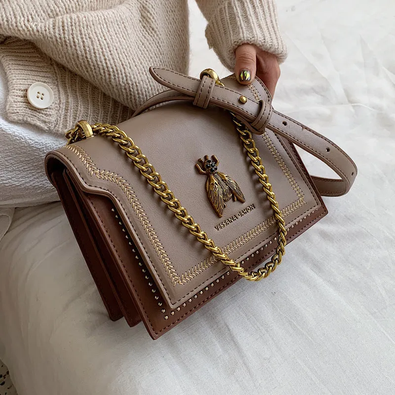 Summer Chain Retro Bee Shoulder Messenger Bag