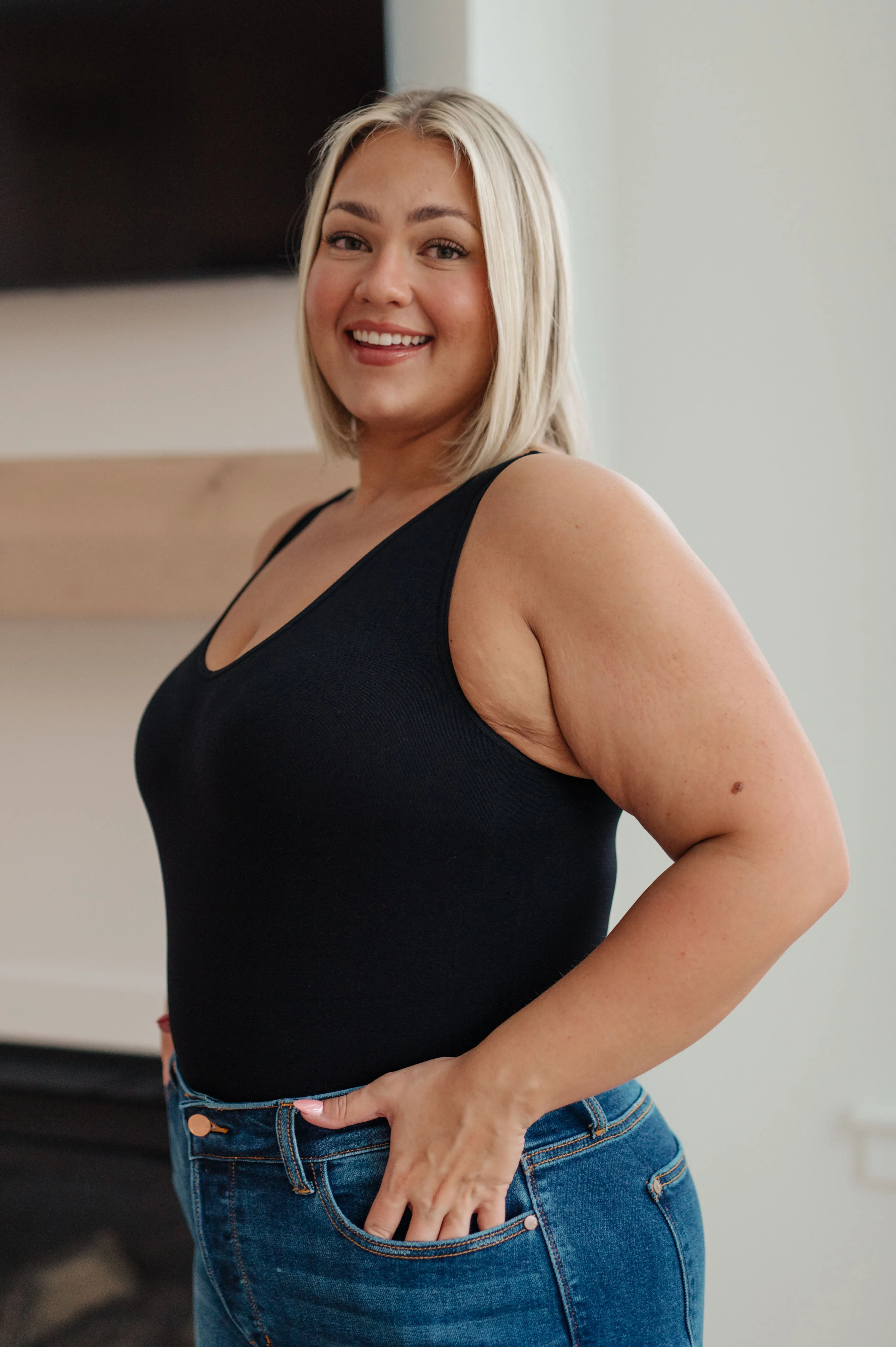 The Basics Bodysuit In Black - Online Exclusive