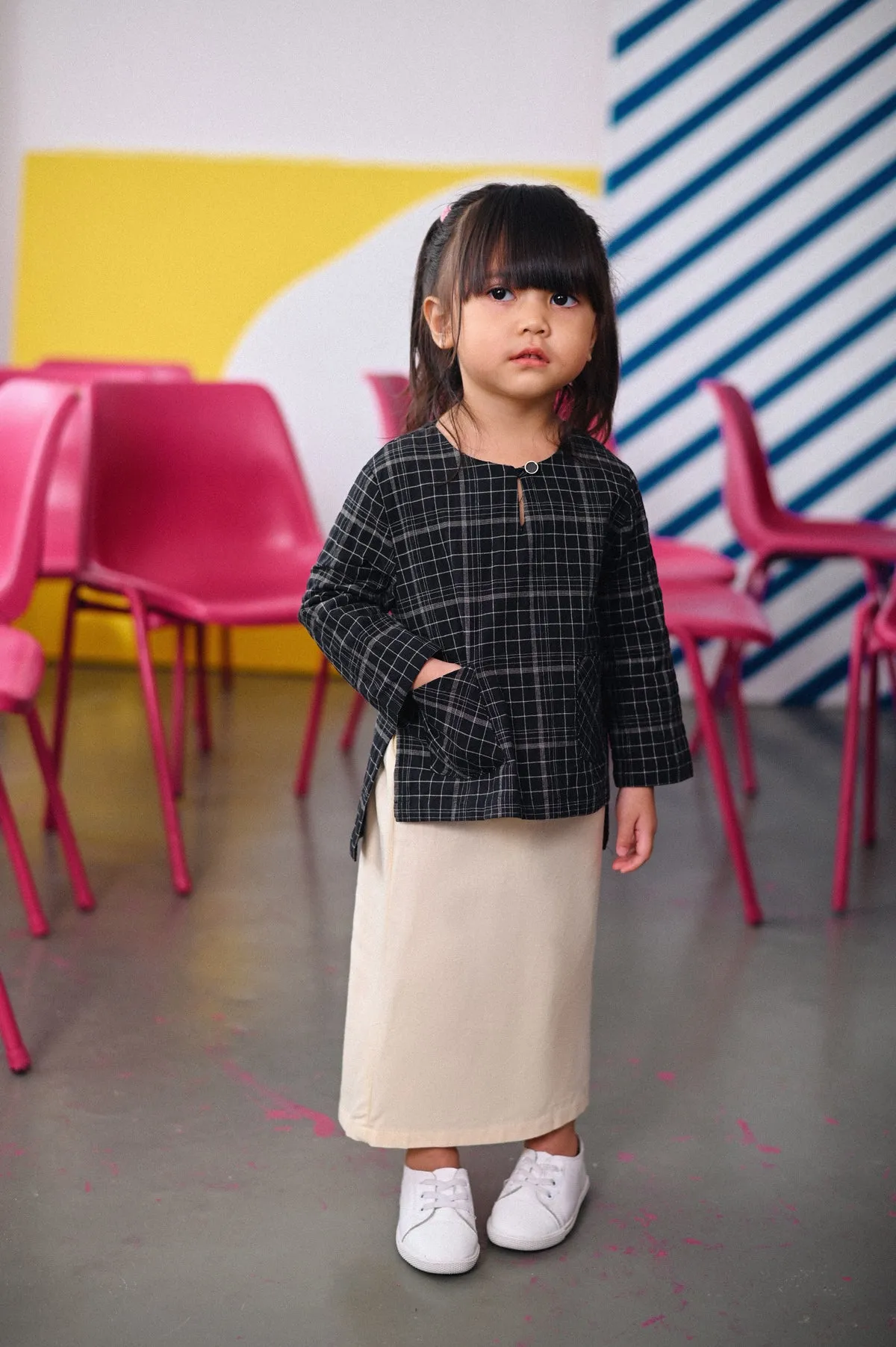 The Dulu Kita Kurti - Kita Black Checked