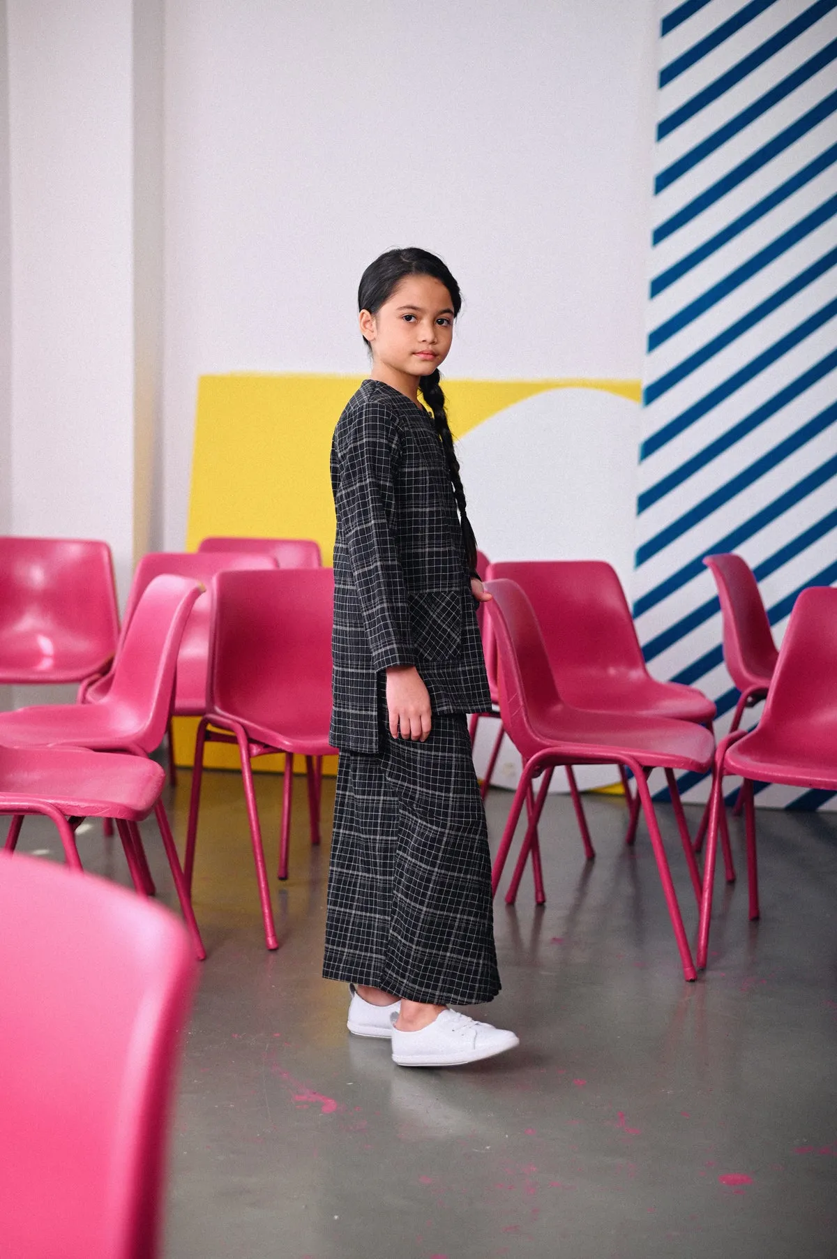 The Dulu Kita Kurti - Kita Black Checked