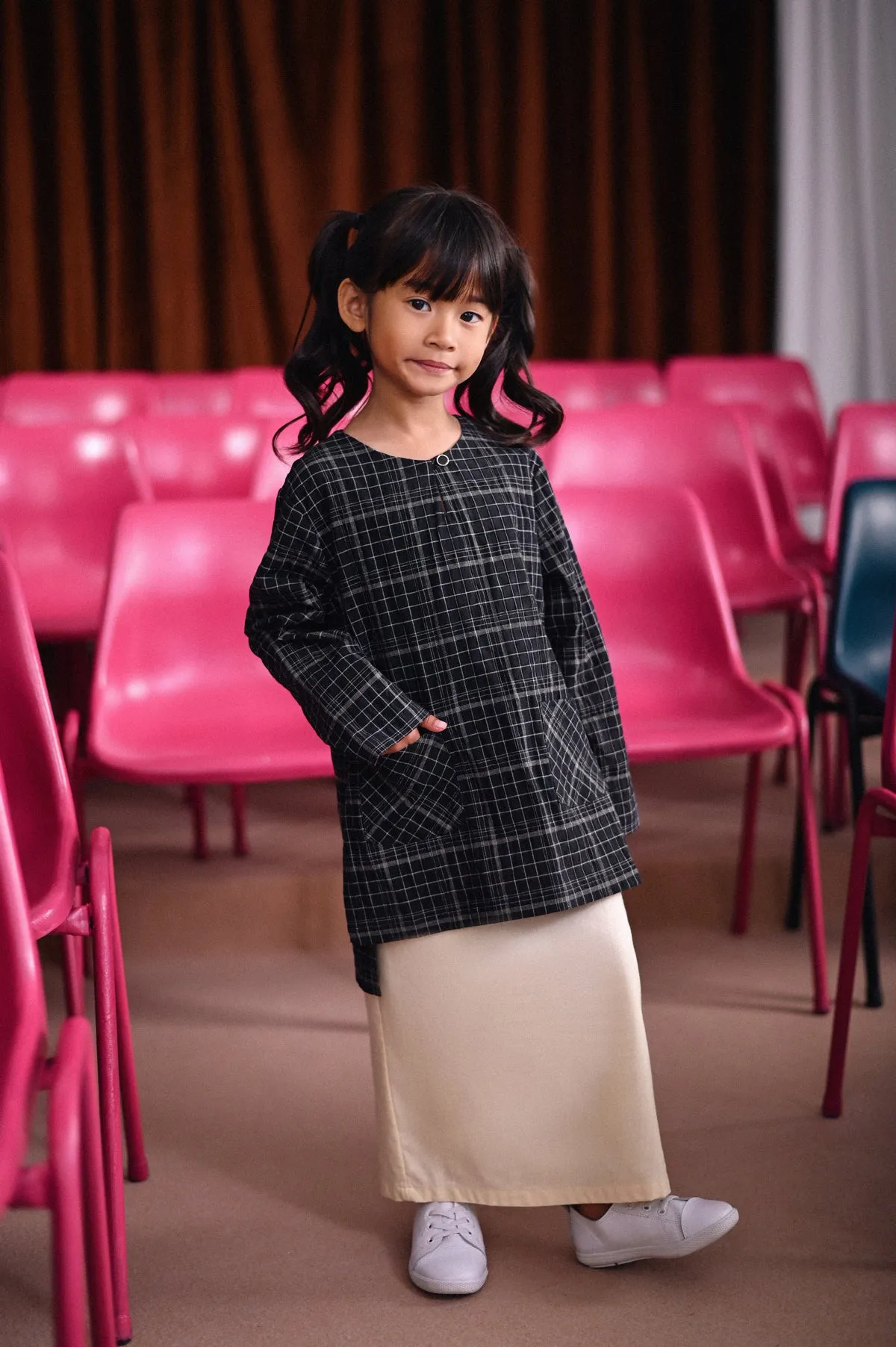 The Dulu Kita Kurti - Kita Black Checked