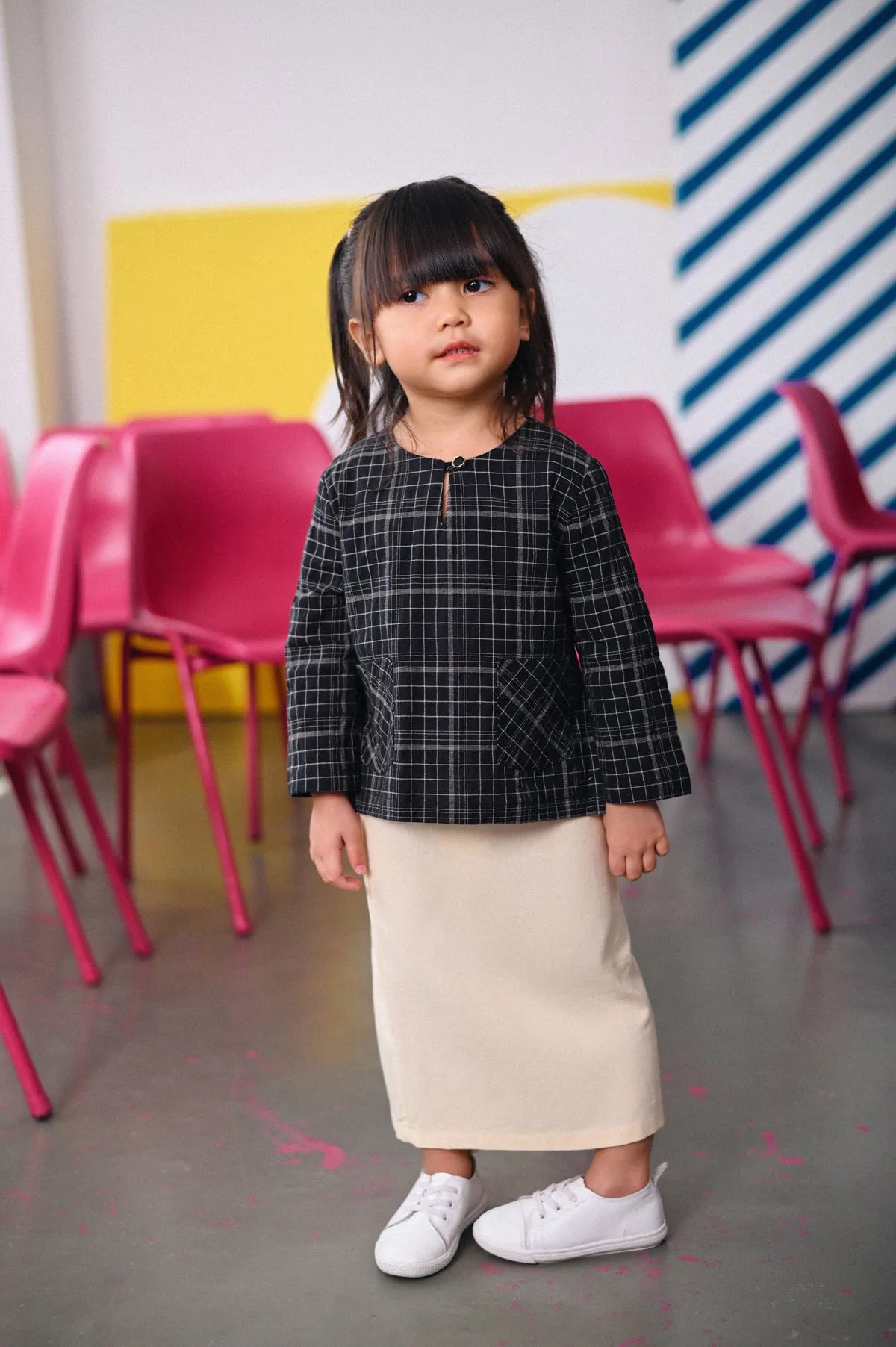 The Dulu Kita Kurti - Kita Black Checked
