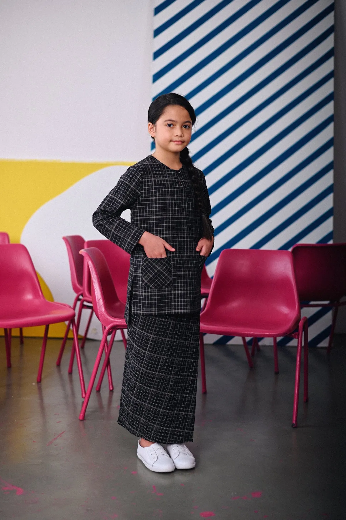 The Dulu Kita Kurti - Kita Black Checked