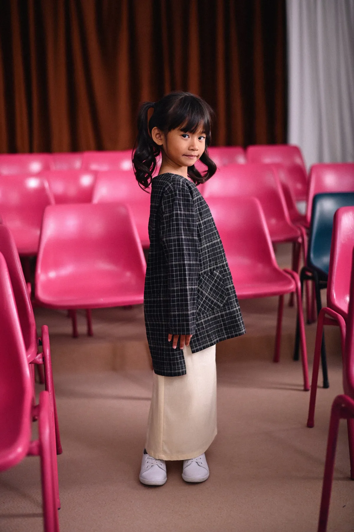 The Dulu Kita Kurti - Kita Black Checked