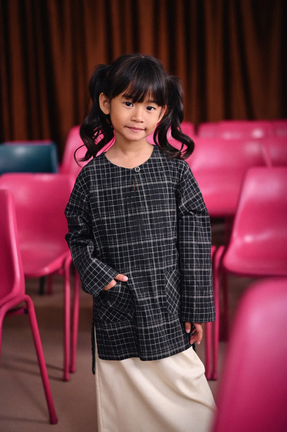 The Dulu Kita Kurti - Kita Black Checked