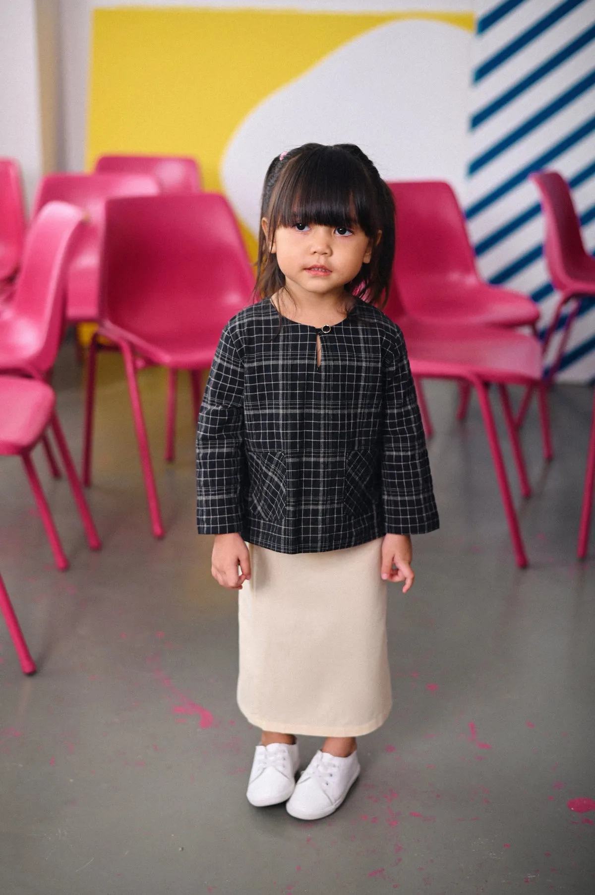 The Dulu Kita Kurti - Kita Black Checked