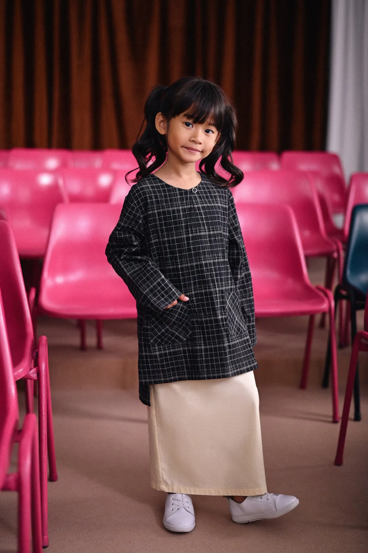 The Dulu Kita Kurti - Kita Black Checked