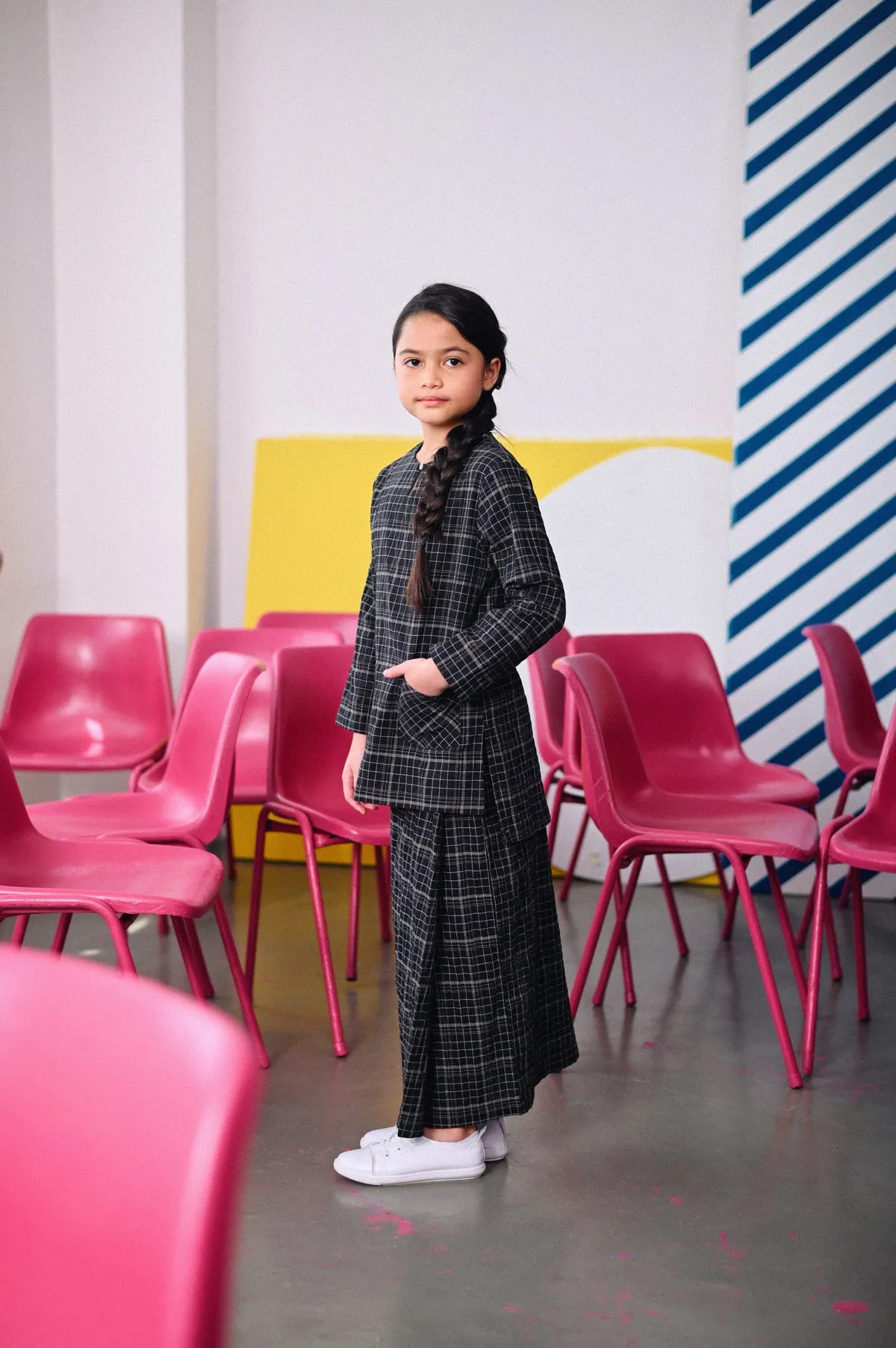 The Dulu Kita Kurti - Kita Black Checked
