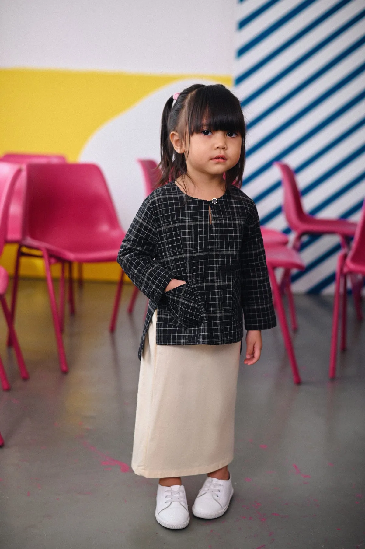 The Dulu Kita Kurti - Kita Black Checked