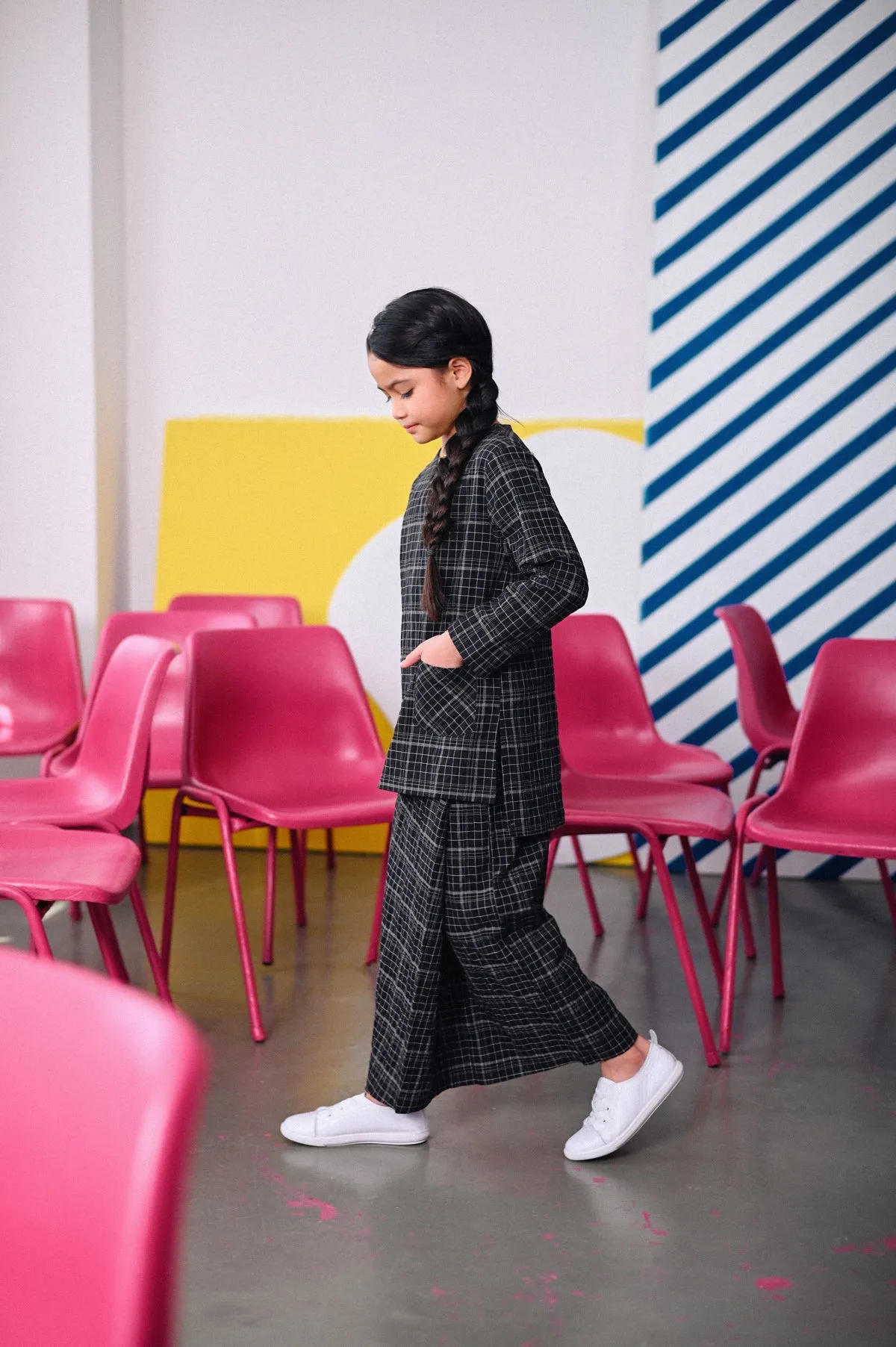 The Dulu Kita Kurti - Kita Black Checked