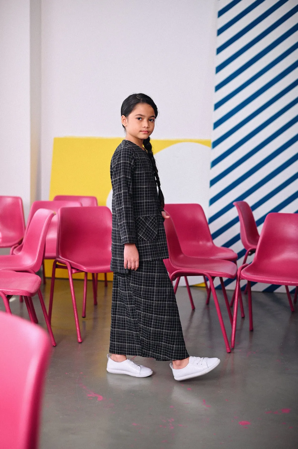 The Dulu Kita Kurti - Kita Black Checked