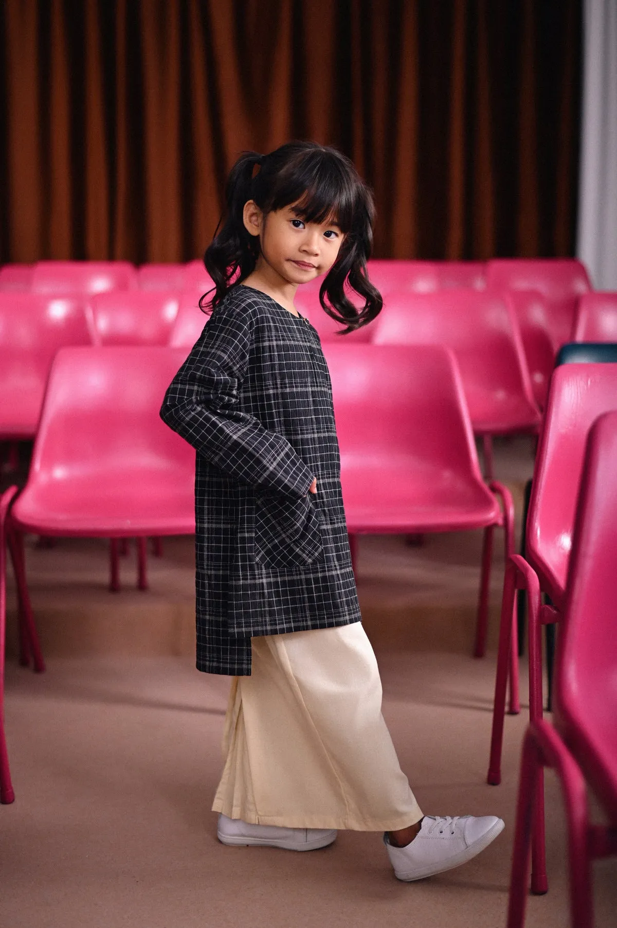 The Dulu Kita Kurti - Kita Black Checked