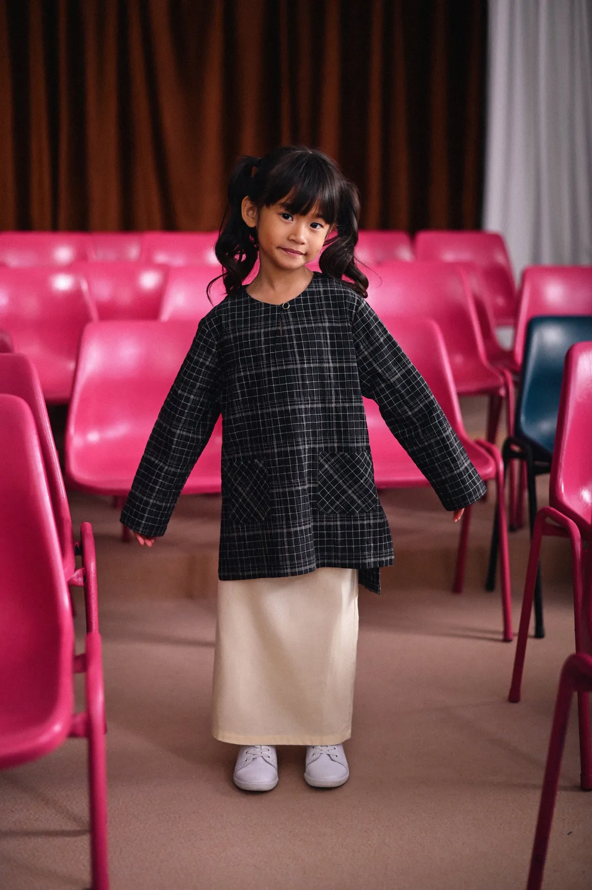 The Dulu Kita Kurti - Kita Black Checked