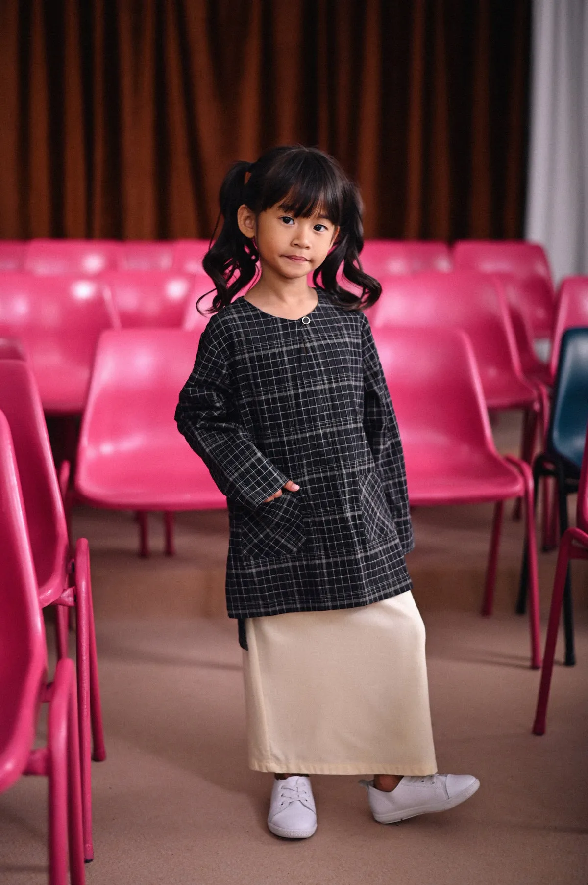 The Dulu Kita Kurti - Kita Black Checked