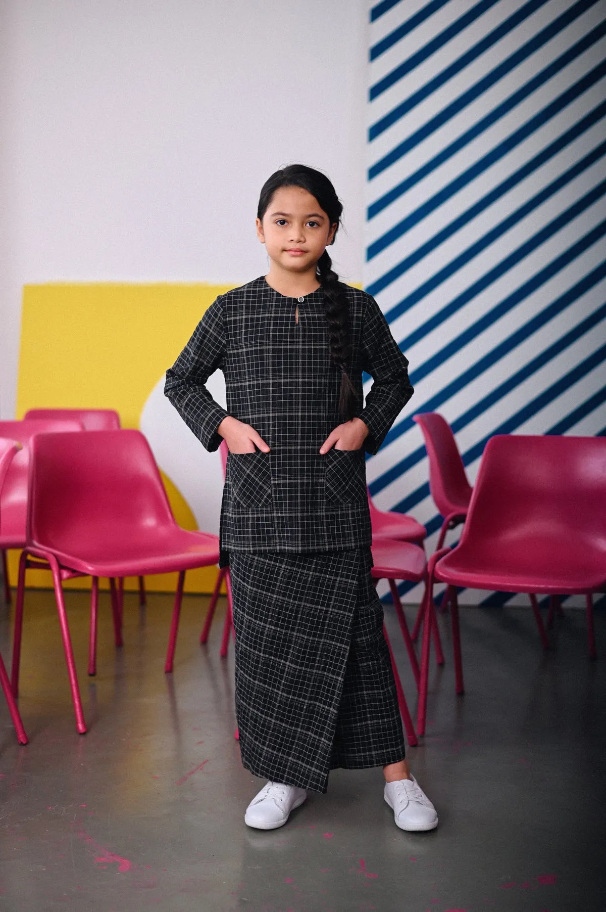 The Dulu Kita Kurti - Kita Black Checked