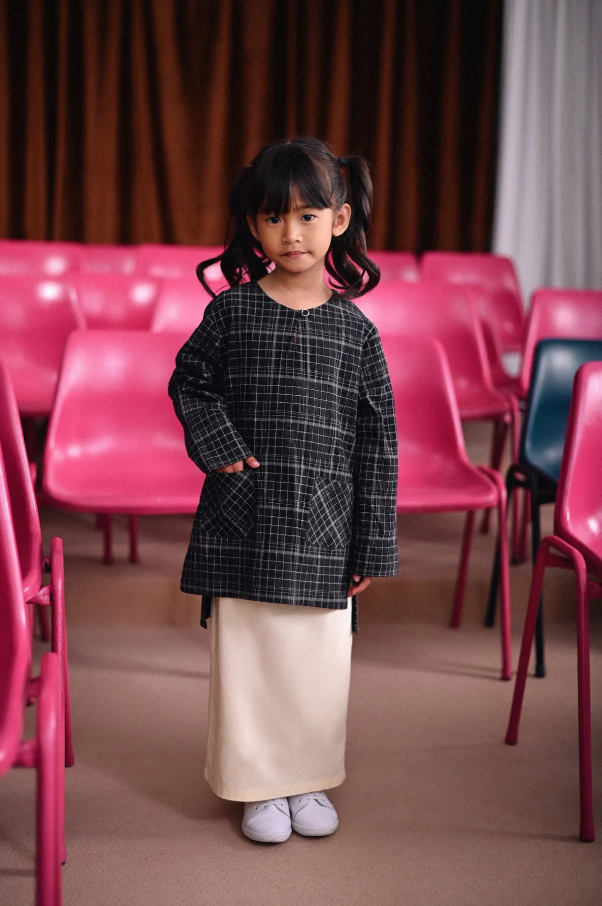 The Dulu Kita Kurti - Kita Black Checked