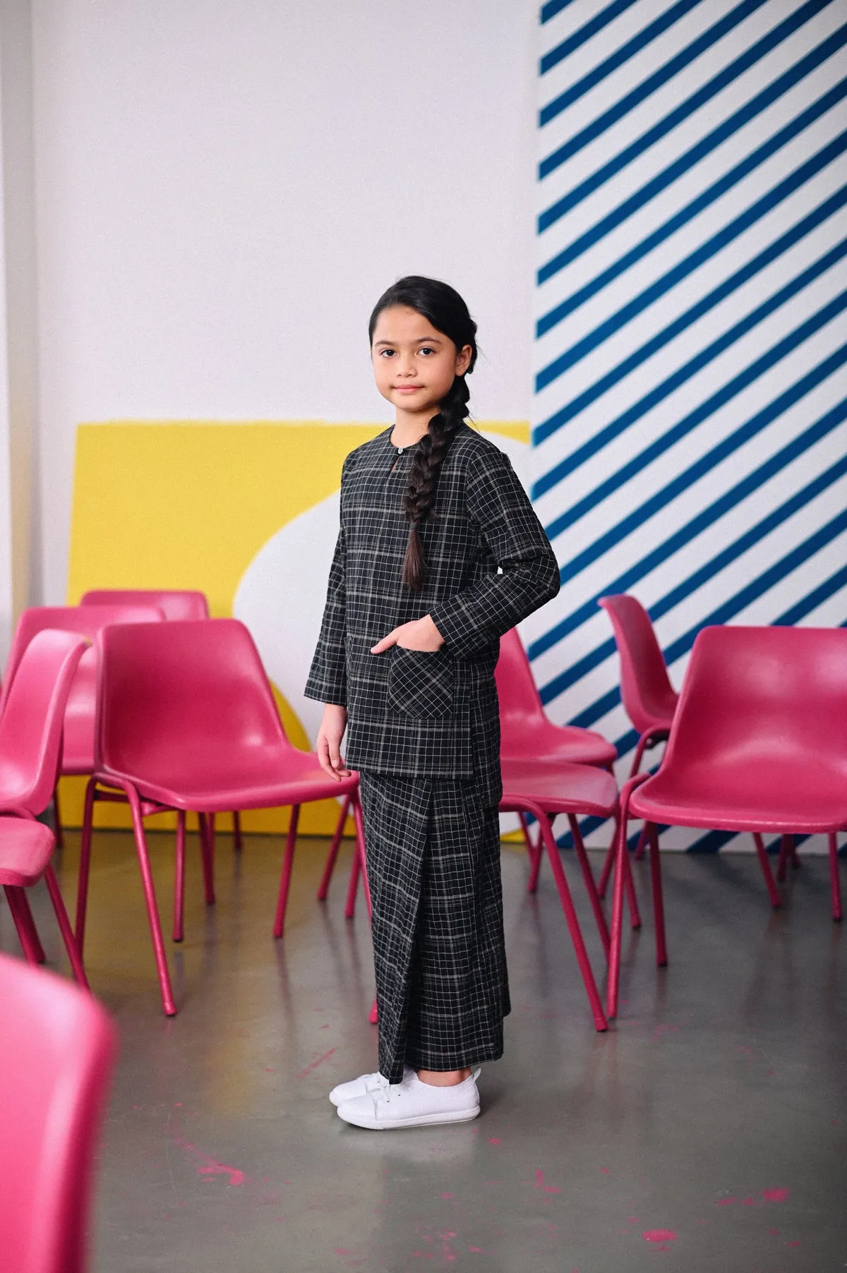 The Dulu Kita Kurti - Kita Black Checked