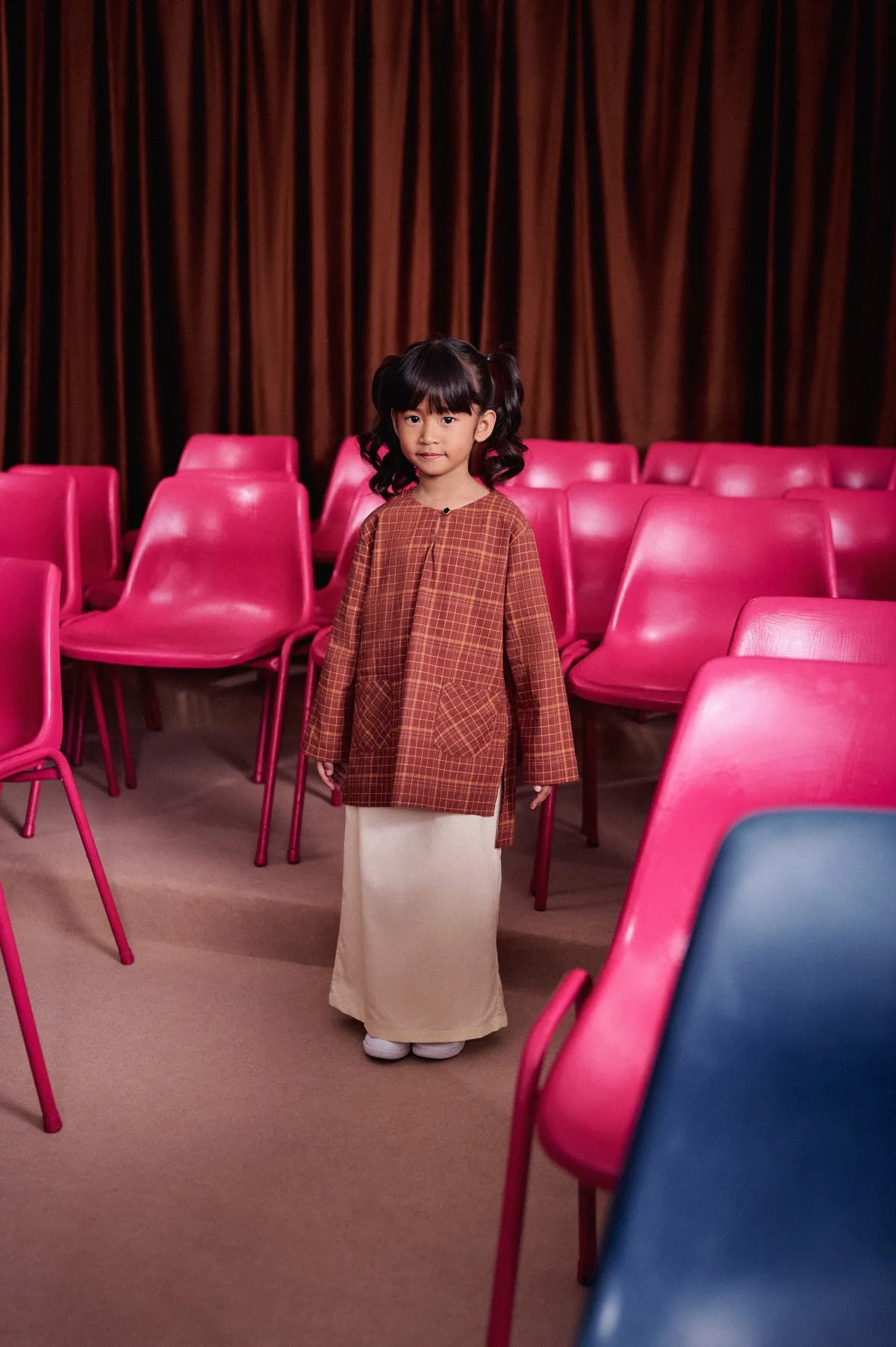 The Dulu Kita Kurti - Kita Brown Checked
