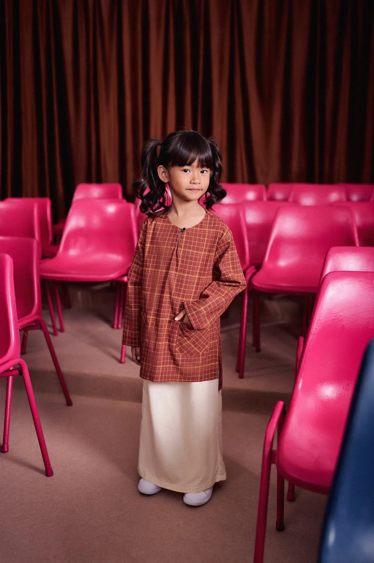 The Dulu Kita Kurti - Kita Brown Checked