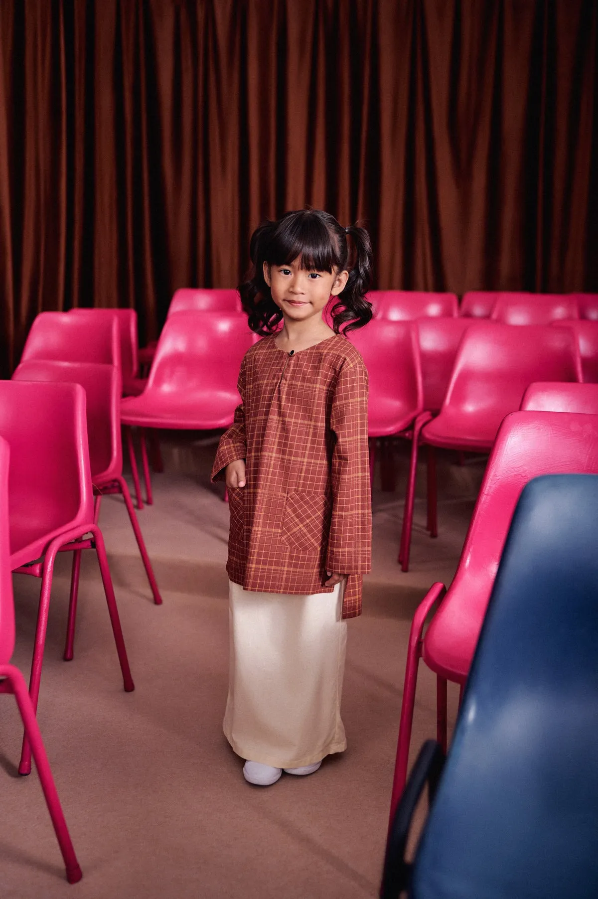 The Dulu Kita Kurti - Kita Brown Checked