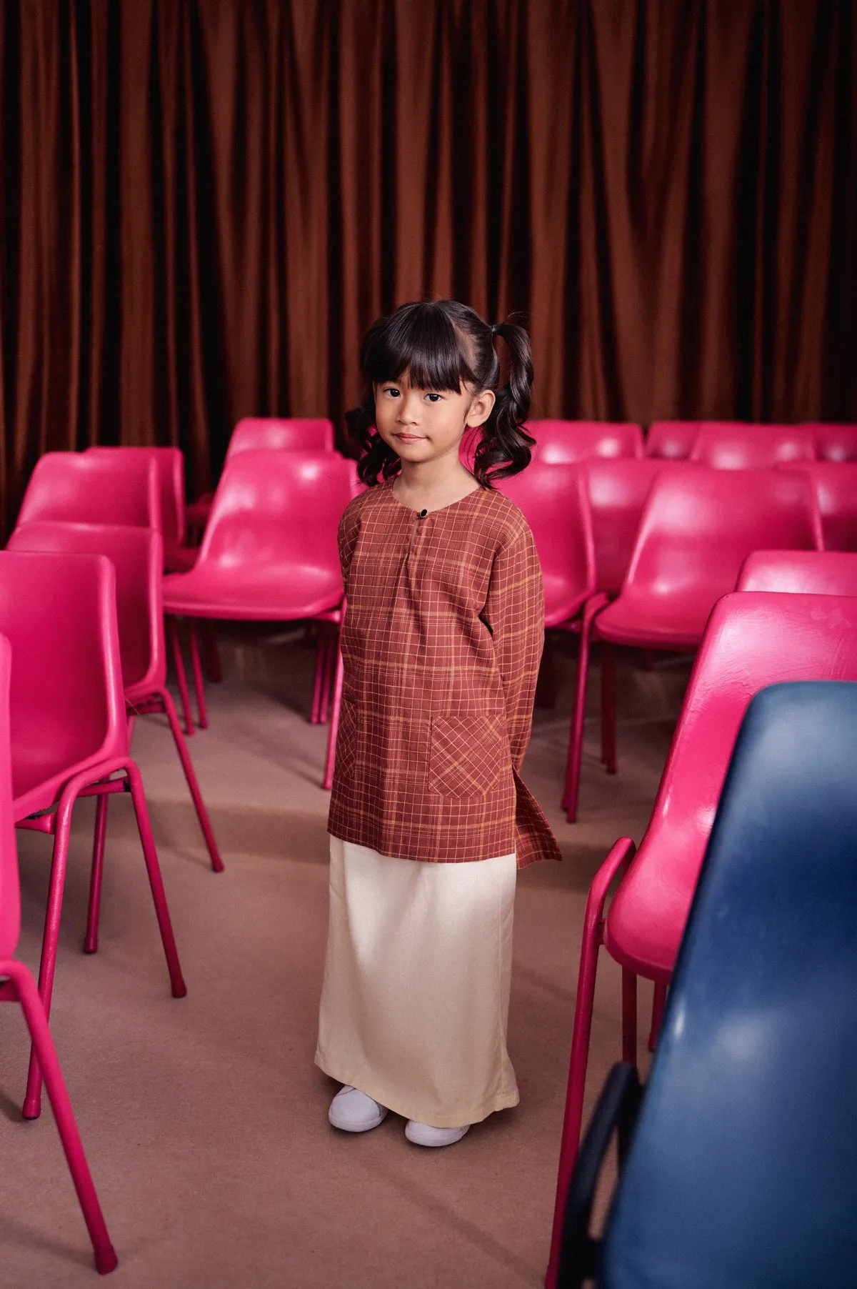 The Dulu Kita Kurti - Kita Brown Checked