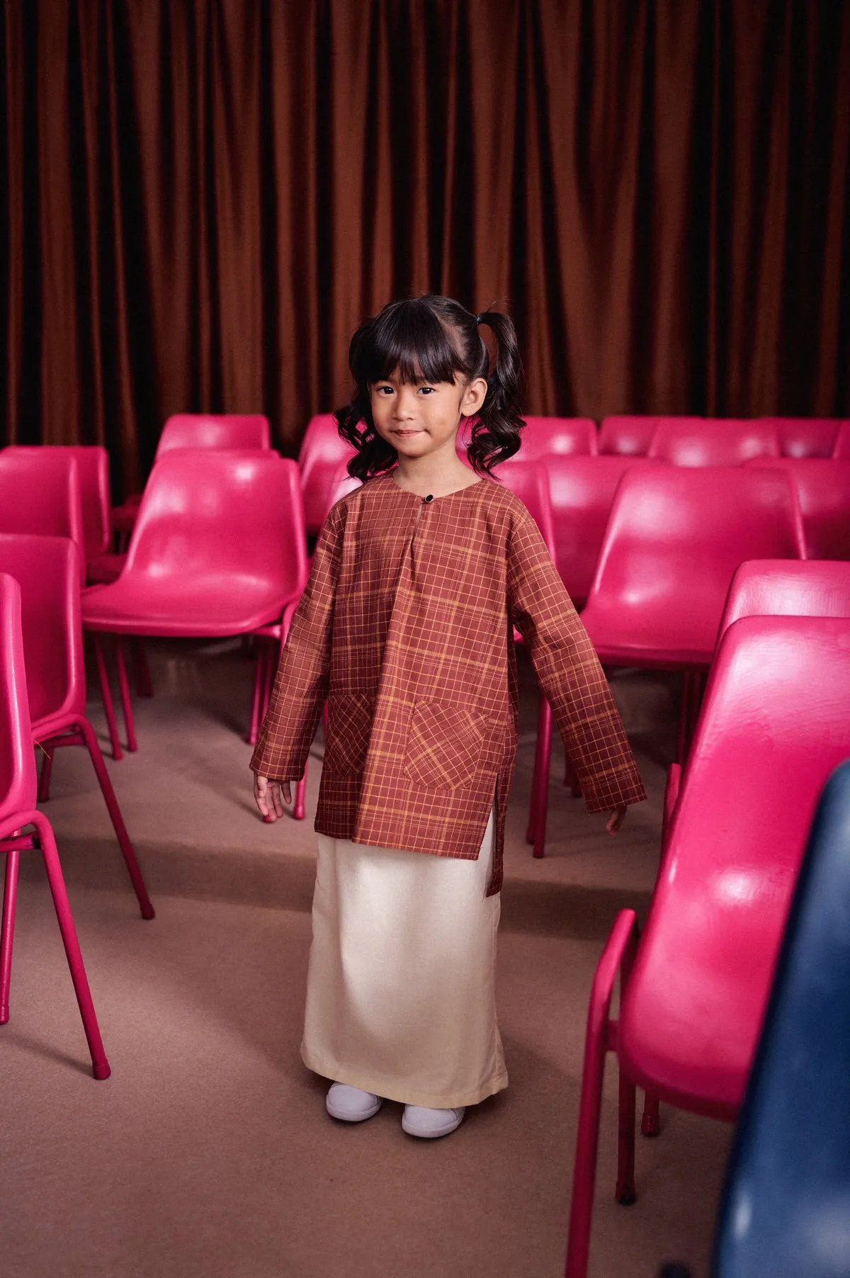 The Dulu Kita Kurti - Kita Brown Checked