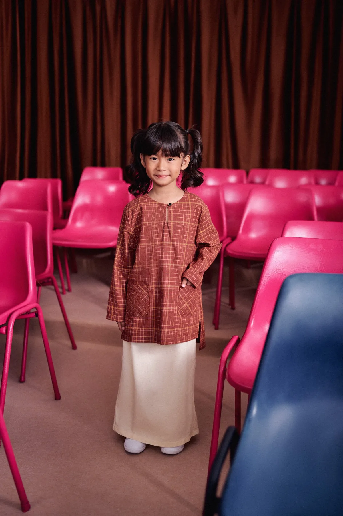 The Dulu Kita Kurti - Kita Brown Checked