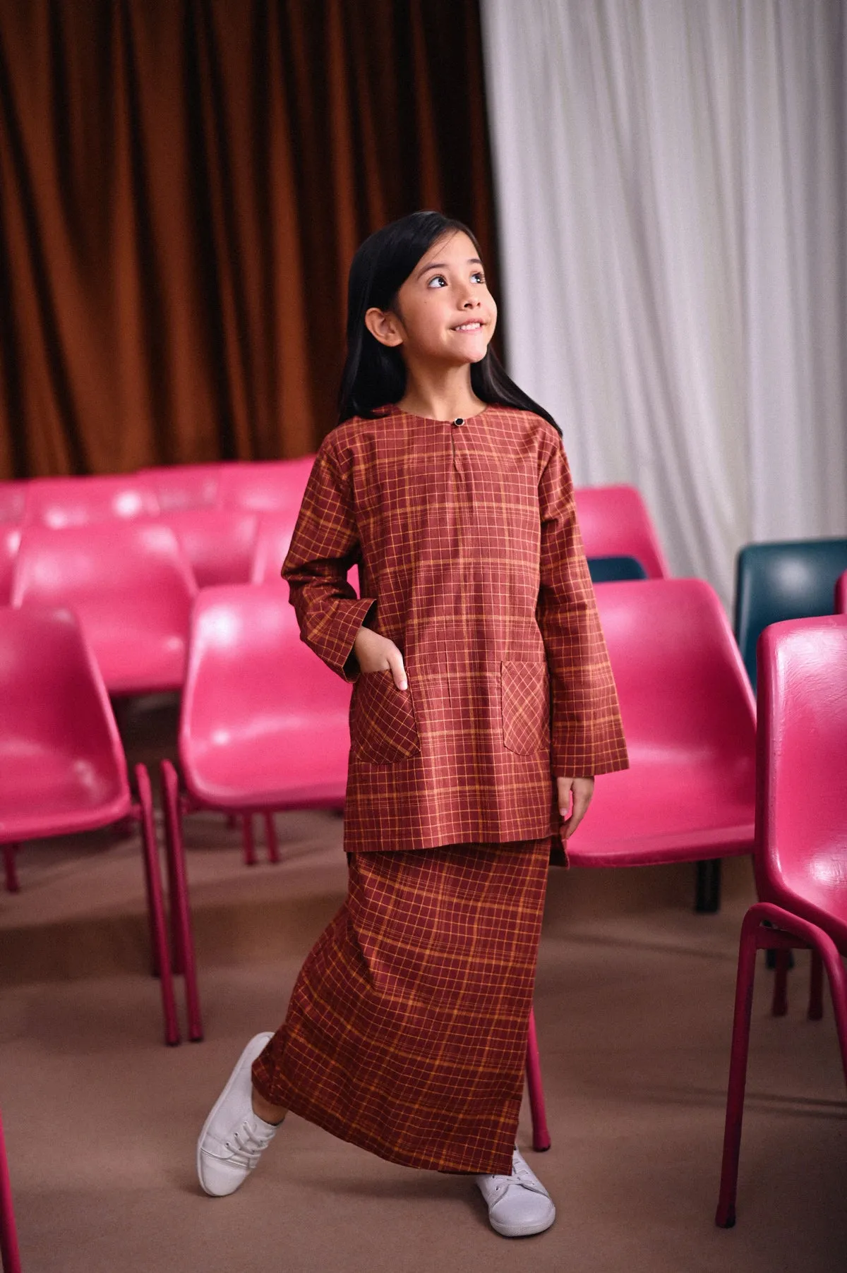The Dulu Kita Kurti - Kita Brown Checked