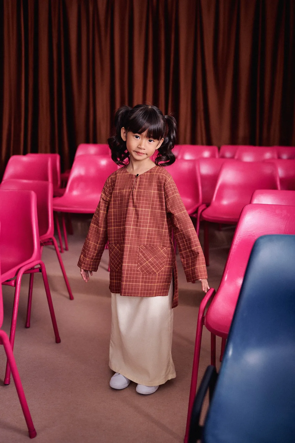 The Dulu Kita Kurti - Kita Brown Checked