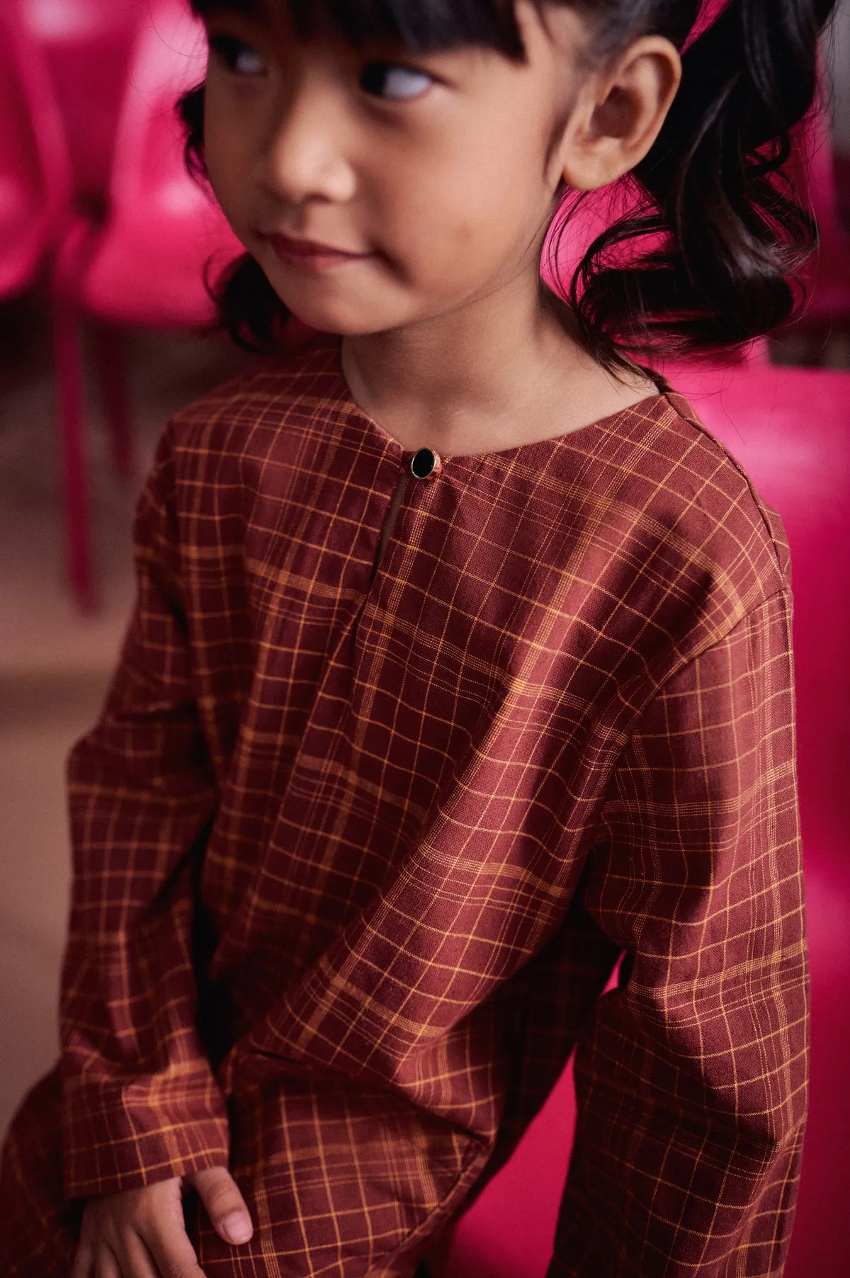 The Dulu Kita Kurti - Kita Brown Checked