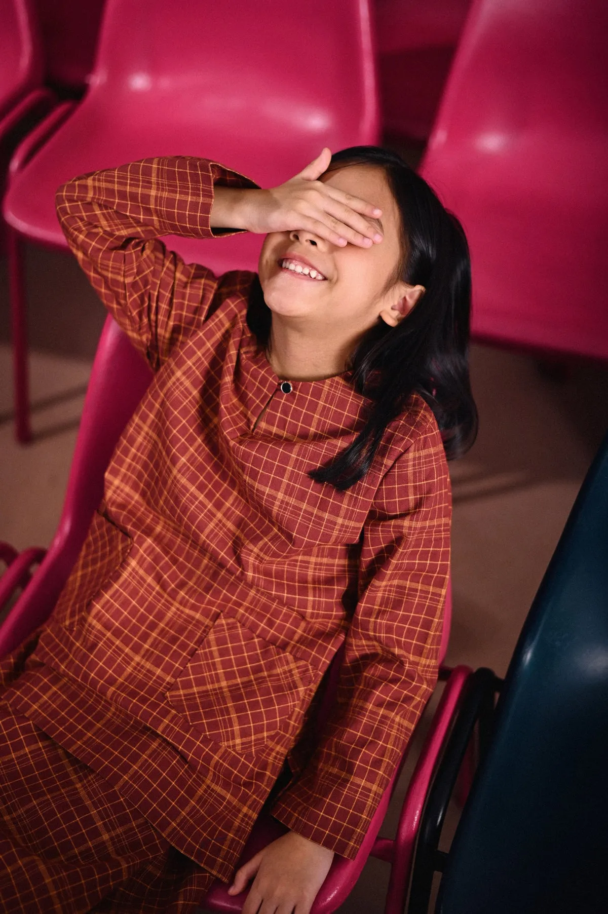 The Dulu Kita Kurti - Kita Brown Checked