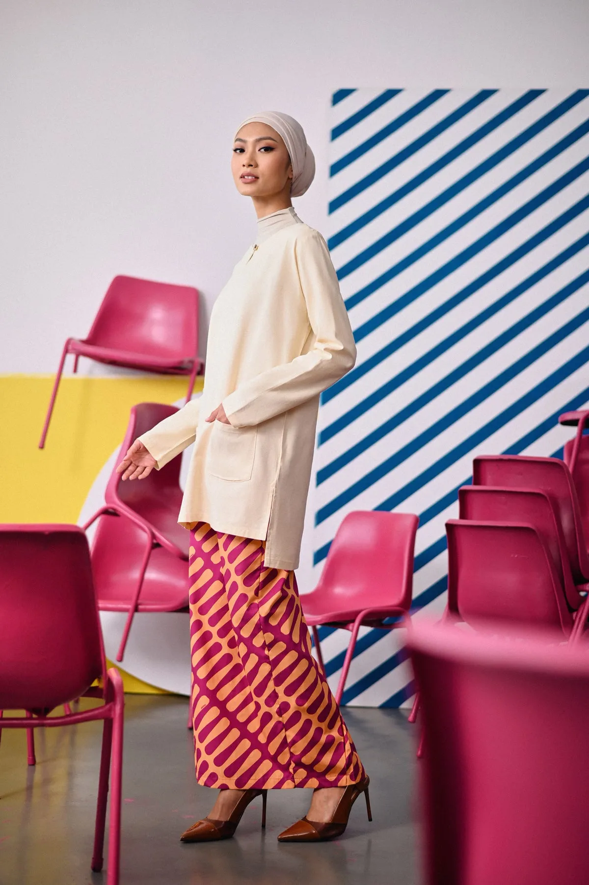 The Dulu Kita Women Kurti - Cream