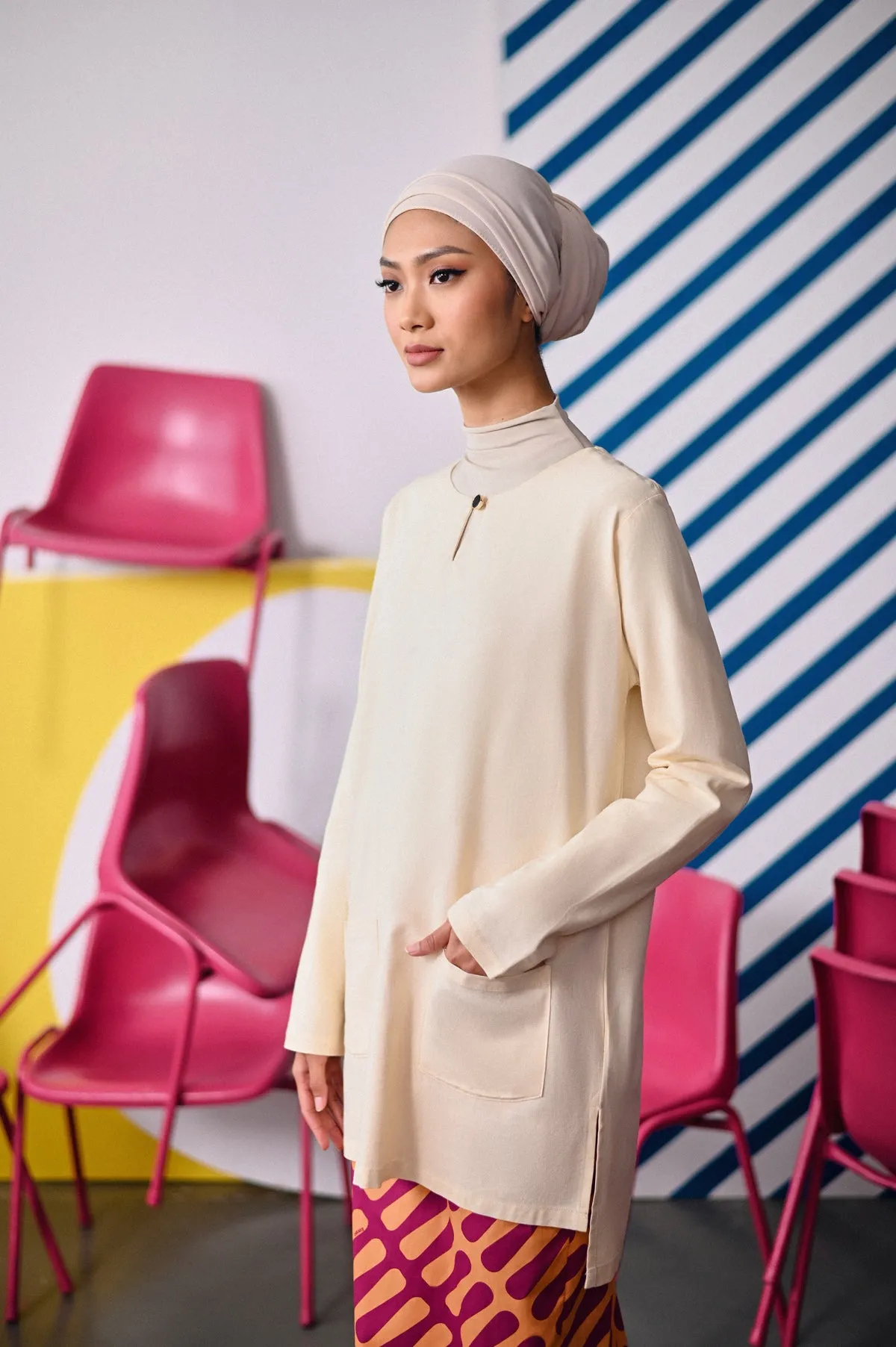 The Dulu Kita Women Kurti - Cream