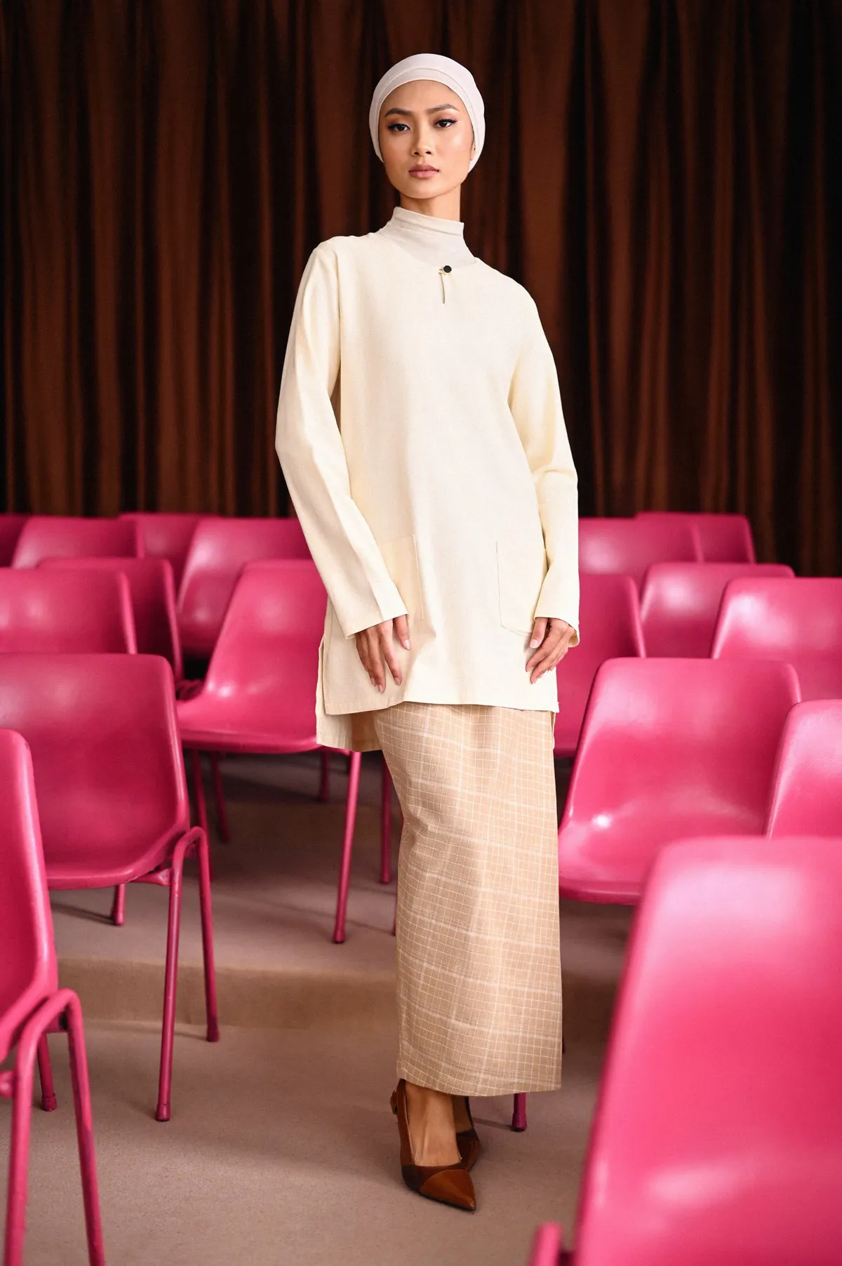 The Dulu Kita Women Kurti - Cream