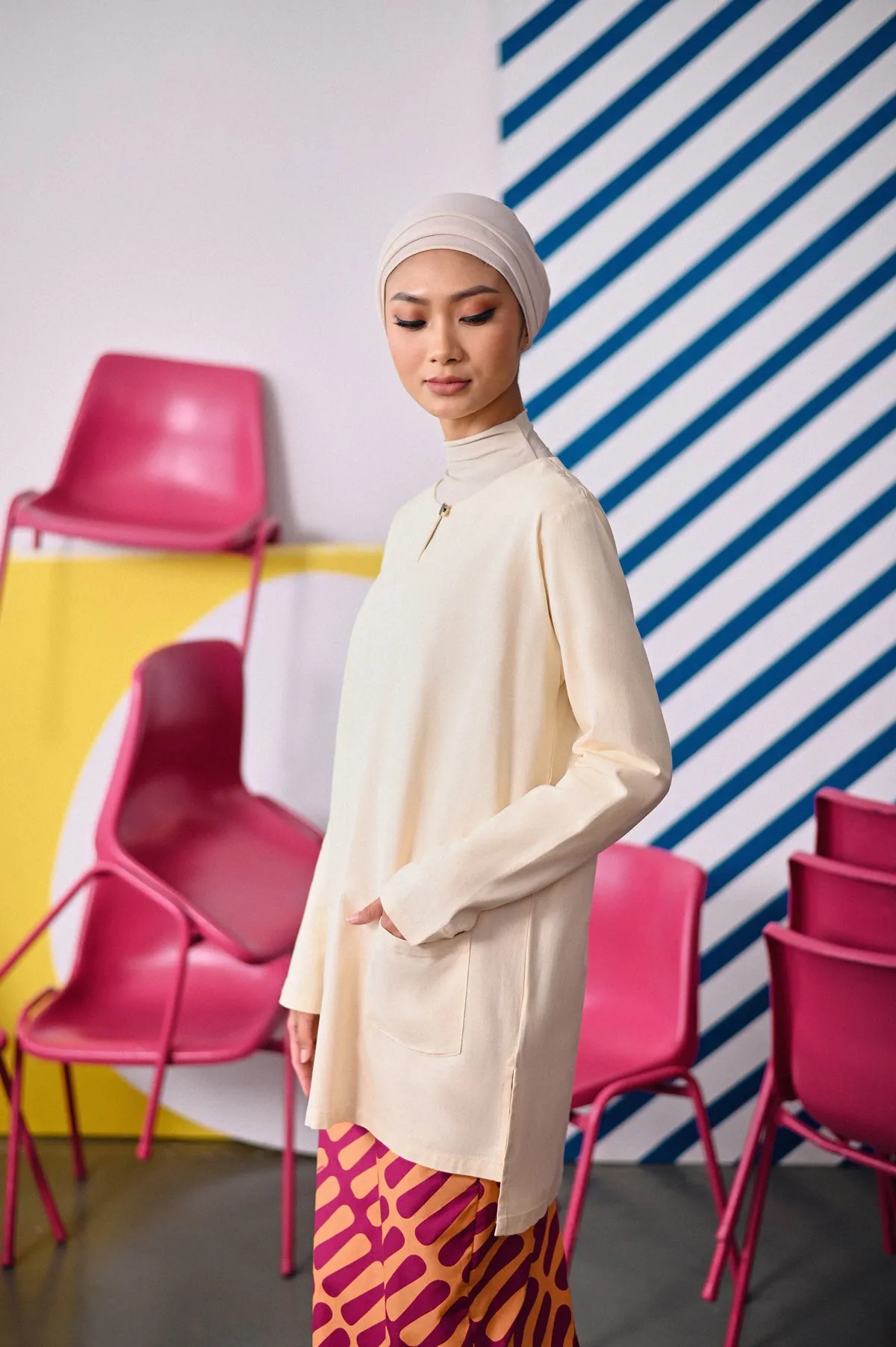 The Dulu Kita Women Kurti - Cream