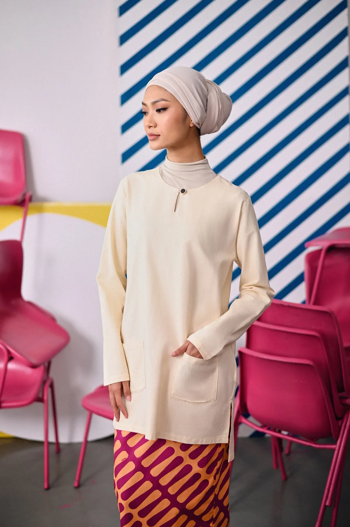 The Dulu Kita Women Kurti - Cream