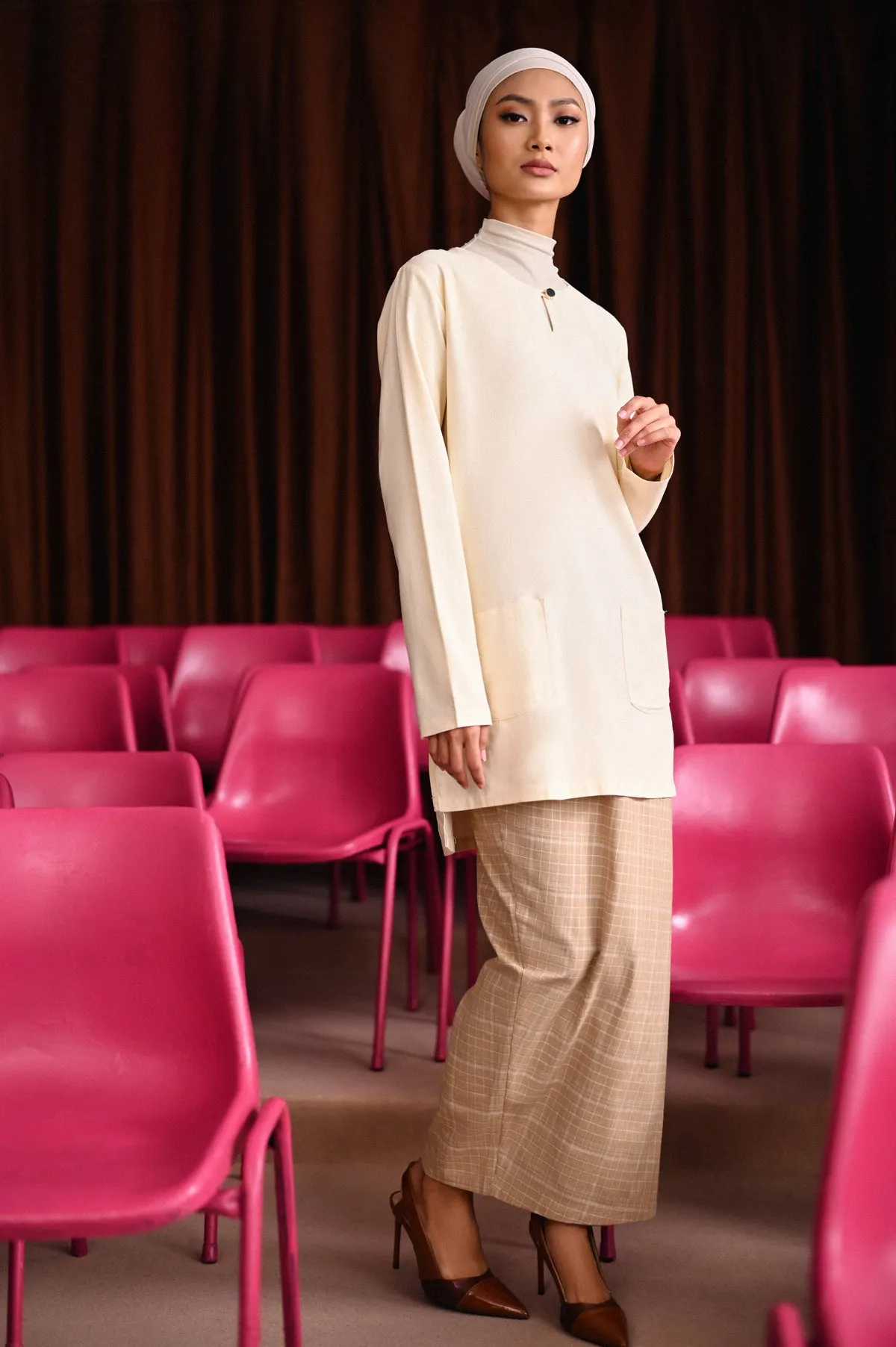 The Dulu Kita Women Kurti - Cream
