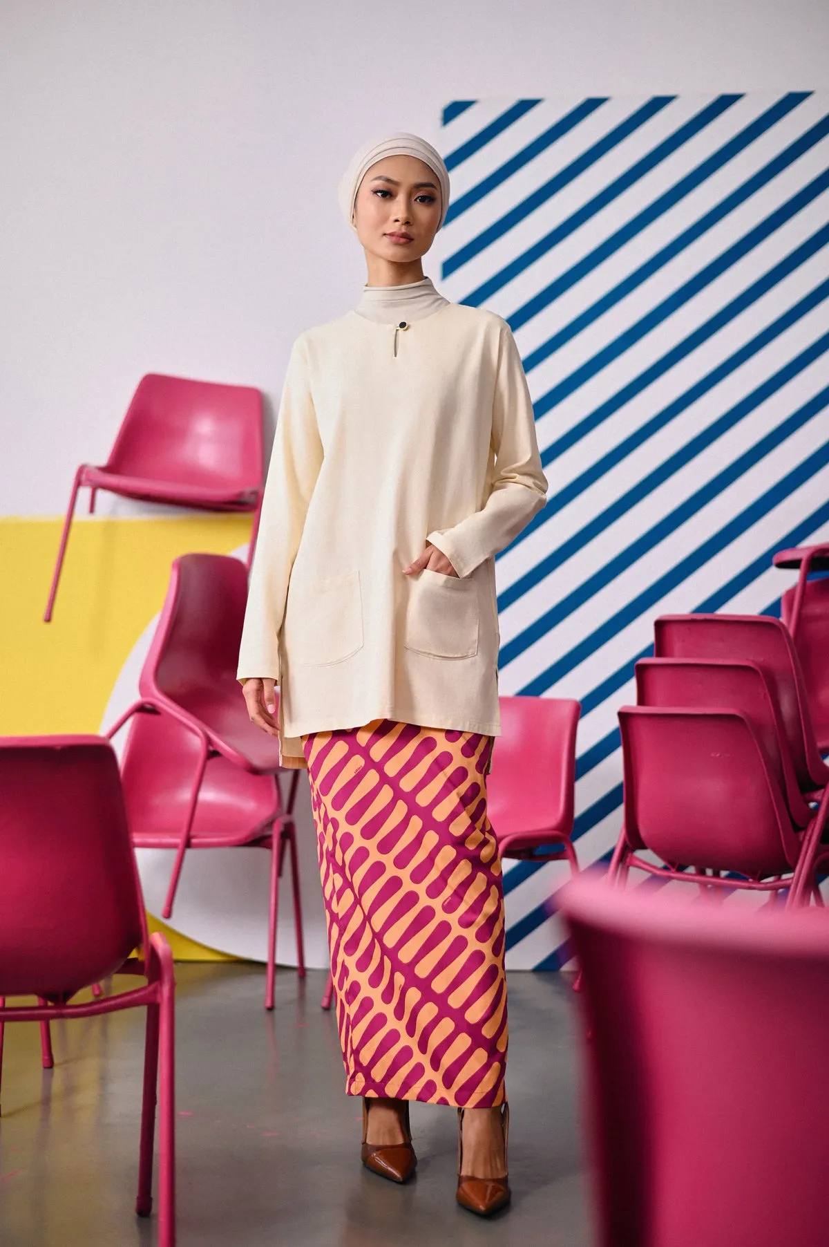 The Dulu Kita Women Kurti - Cream