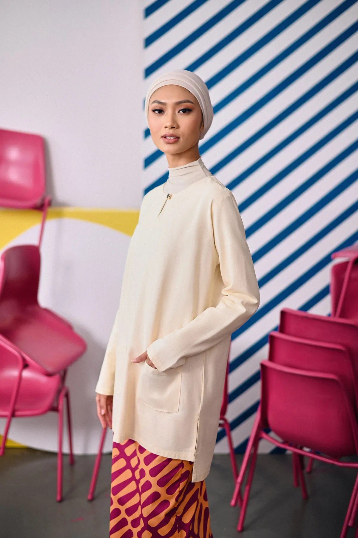 The Dulu Kita Women Kurti - Cream
