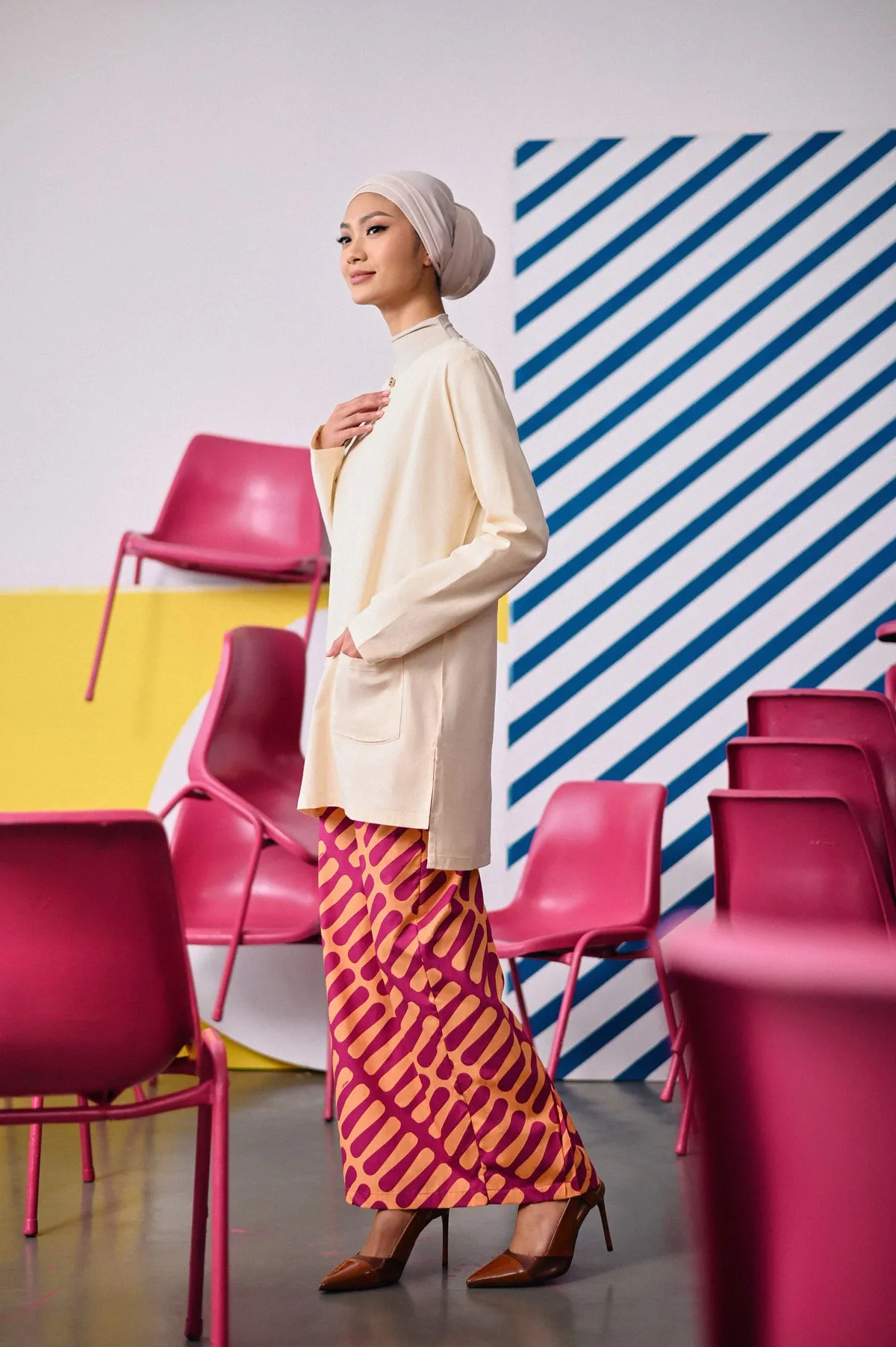 The Dulu Kita Women Kurti - Cream
